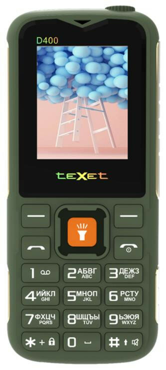 Телефон мобильный (TEXET TM-D400 Green)