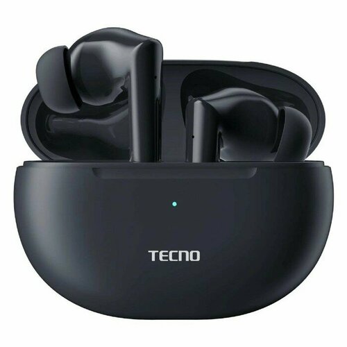 Наушники Tecno Buds 3, беспроводные, TWS, вакуумные, BT 5.3, 37/500 мАч, микрофон, черные беспроводные tws наушники xiaomi buds 3 белые bhr5526gl