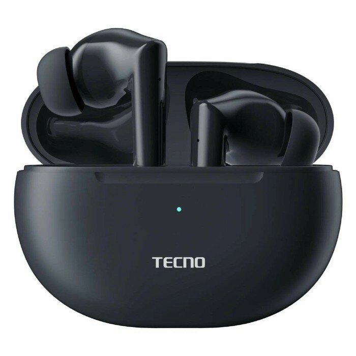 Наушники Tecno Buds 3, беспроводные, TWS, вакуумные, BT 5.3, 37/500 мАч, микрофон, черные