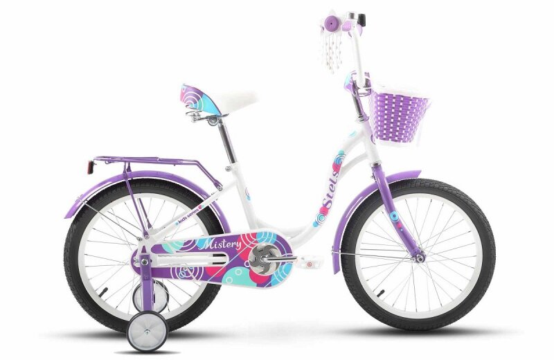 Велосипед 18 Stels Mistery C Z010 Белый/фиолетовый 2024