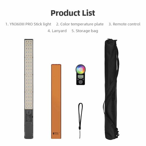 Yongnuo YN360 III RGB цветной светодиодный светильник YN360III PRO Kit 11 11943₽