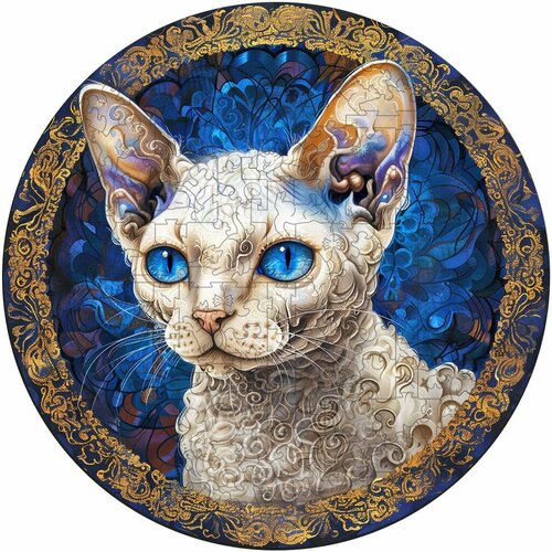 фото Деревянный пазл boberbox "мандала девон-рекс", 200 деталей