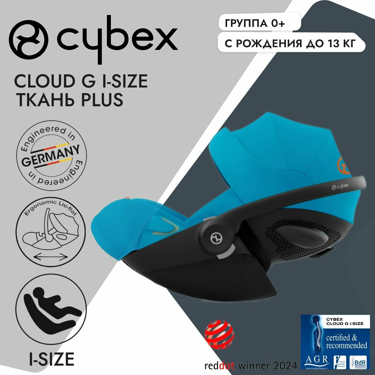 фото Детское автокресло Cybex Cloud G Ocean Blue Plus