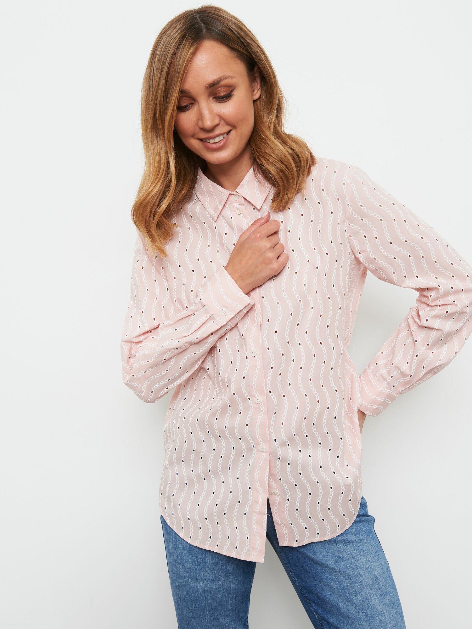 Рубашка Gerry Weber Осень-зима 2024, размер 38, pink