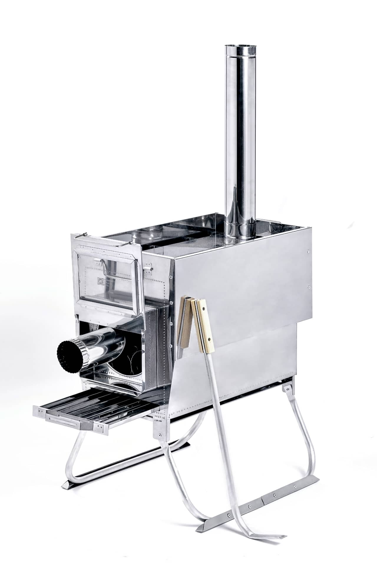 фото Походная печь - камин Инвент про для походной (мобильной) бани