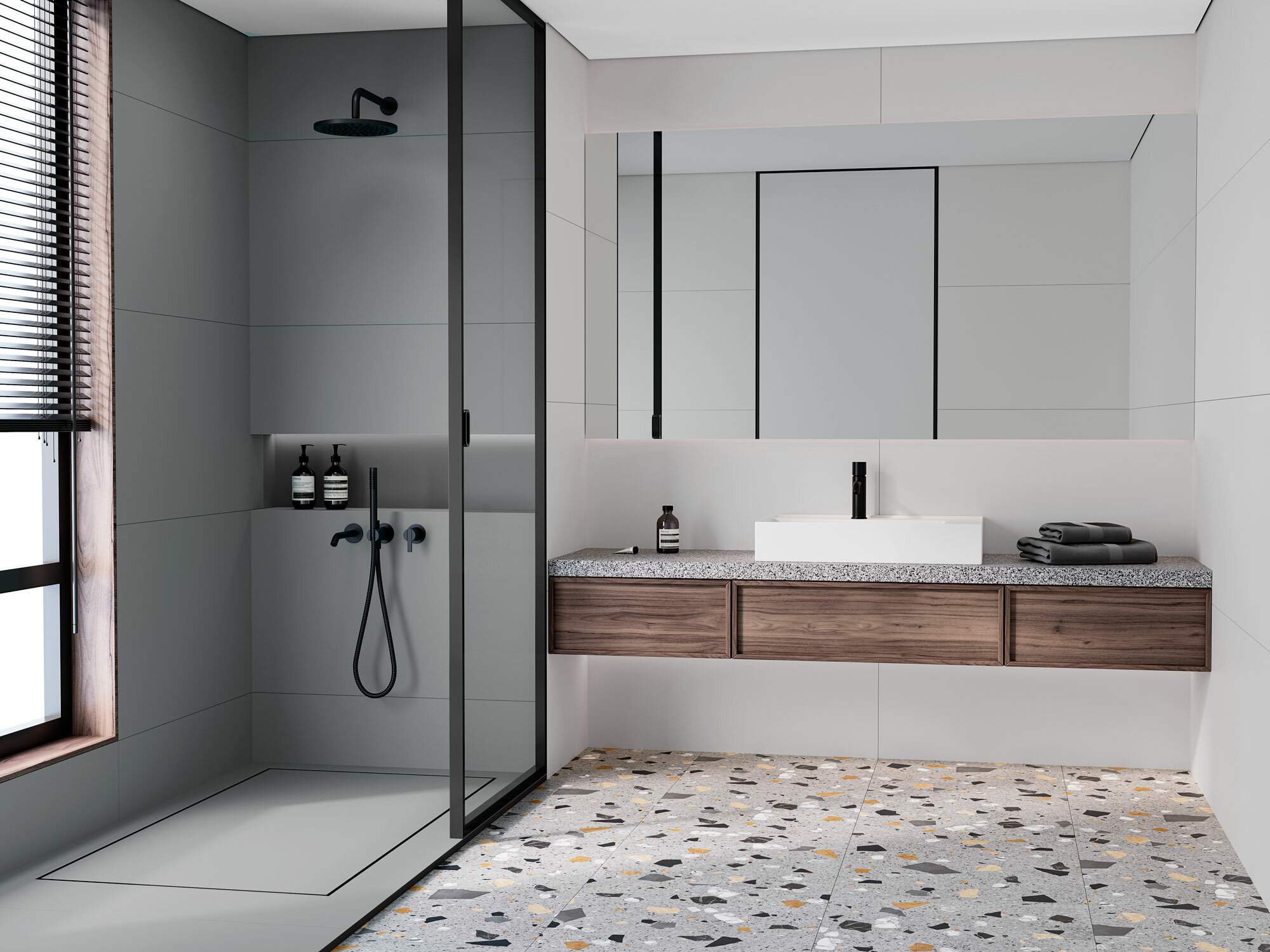 фото Керамогранит Staro Slim Elite светло-серый 60x120 см