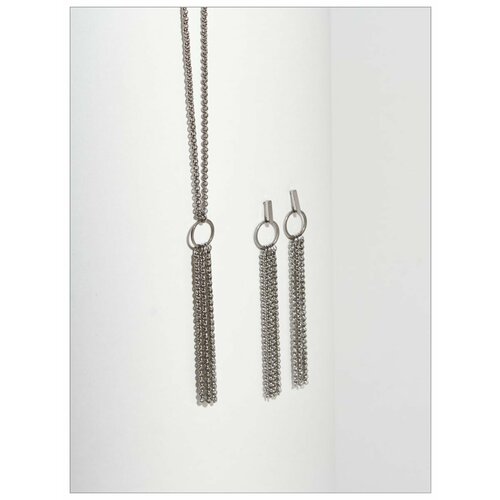 Комплект бижутерии цепь серебристый 3950₽