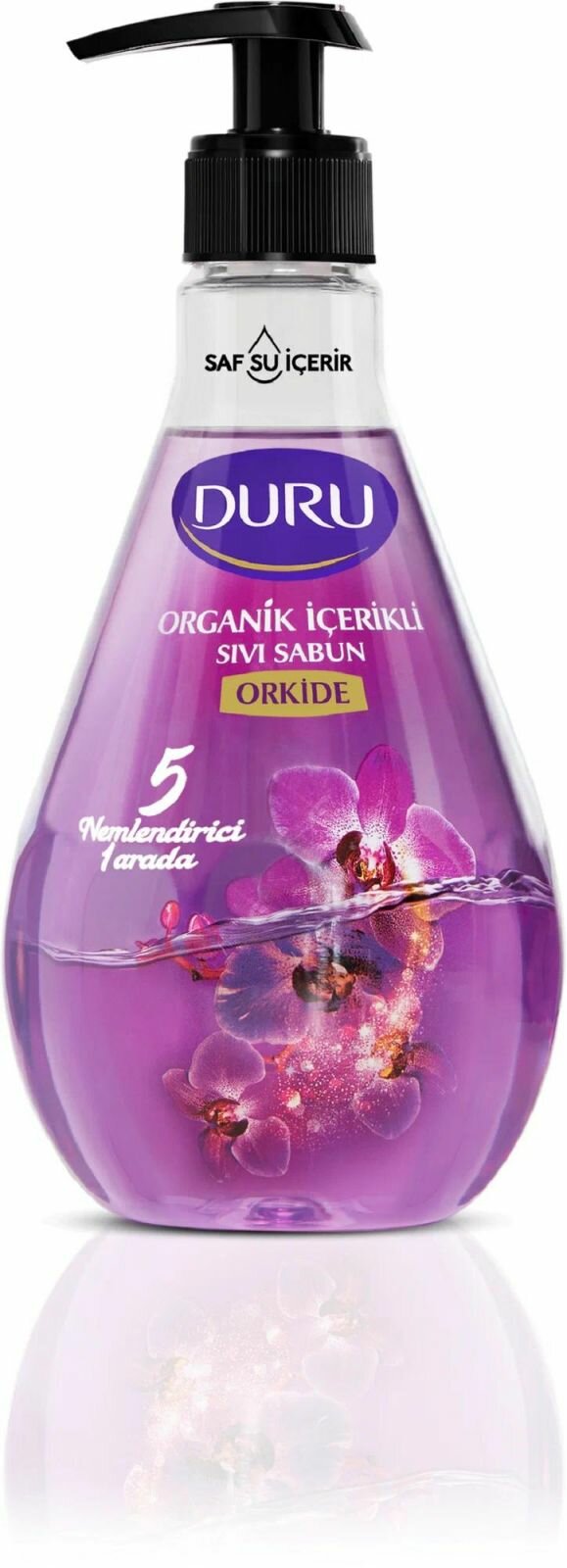 Мыло жидкое DURU 500 мл Орхидея, ощущение мягкости и глубокое увлажнение