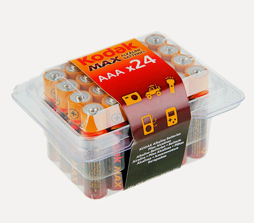 Изображение товара Батарейки Kodak MAX AAA LR03, 24шт, алкалиновые, в пластиковом боксе