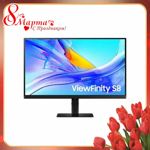 Монитор Samsung ViewFinity S8 LS27D804UACXXF 3840x2160 27 черный CN 2999000₽