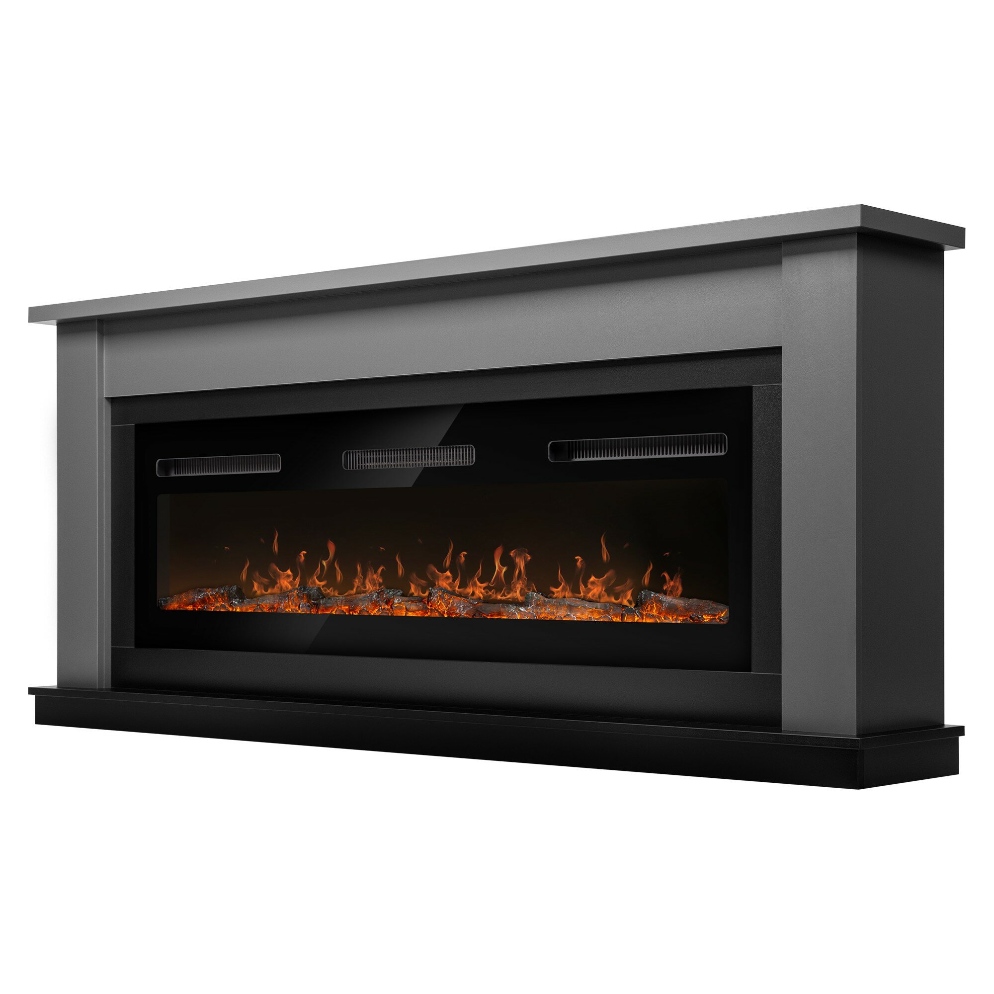 Каминокомплект: Очаг Electrolux Infinity EFP/P-1600ULS N портал Canto Long графит черный