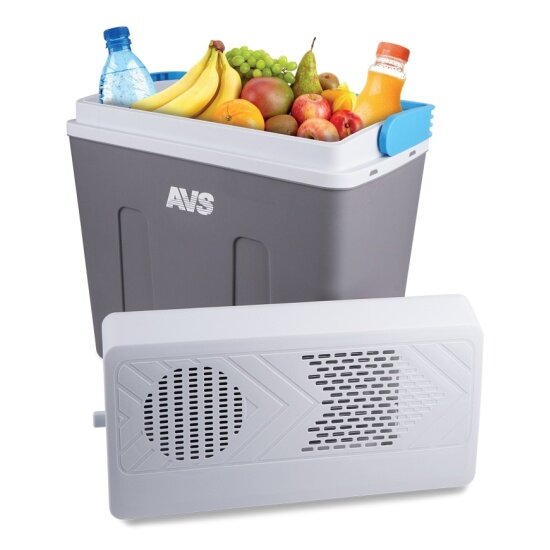 Автомобильный холодильник Avs 22л 12V 40W с функцией заморозки 2.85кг 41х24х40.5см