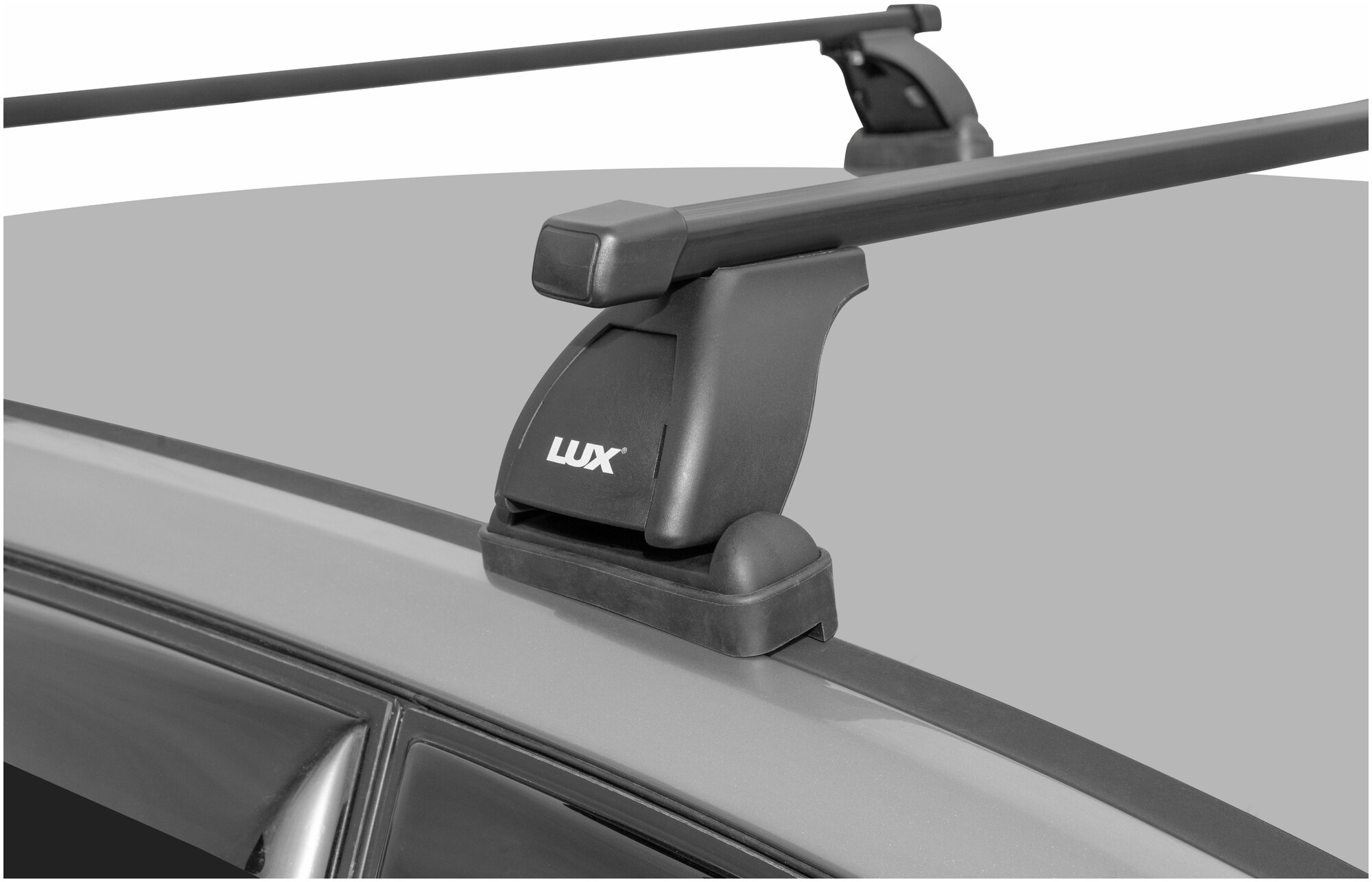 Багажная система "LUX" с дугами 12м прямоугольными в пластике для а/м со штатным местом 941 (Mitsubishi Outlander III 2012-... г.в. без рейлингов на крыше)