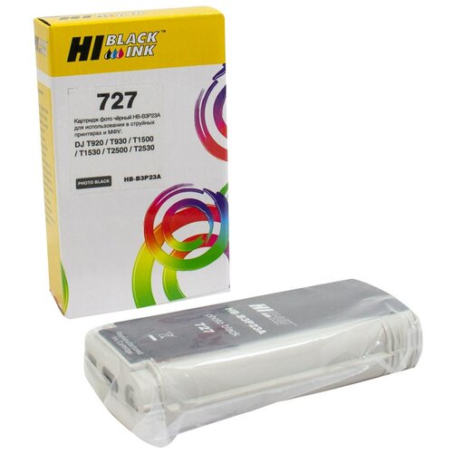 Hi-Black Картридж Hi-Black (B3P23A) for hp 727 compatible ink cartridge for hp t920 t930 t1500 t1530 t2500 t2530 printer 300ml full ink with chip 727