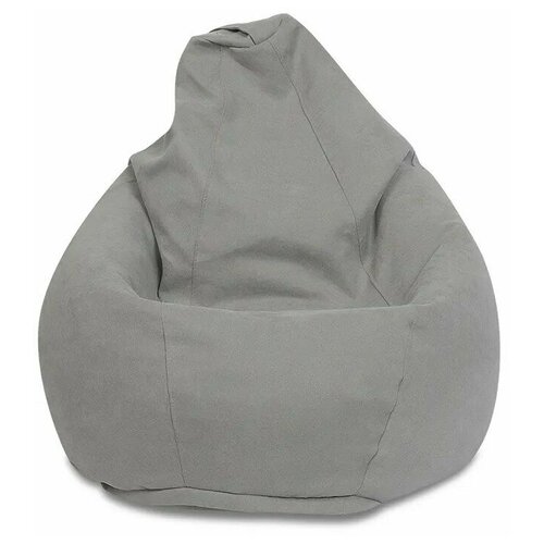 фото Кресло-мешок пуф лима, размер xl, серый, delicatex