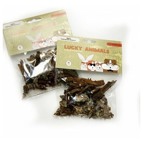 LUCKY ANIMALS Полезные корешки 60гр 1шт lucky animals корень одуванчика 35 гр