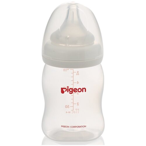 Pigeon Бутылочка для кормления Перистальтик Плюс, с широким горлышком, 160 мл