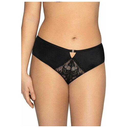 фото Трусики-слипы с кружевной вставкой и имитацией пояска на застежке ava lingerie