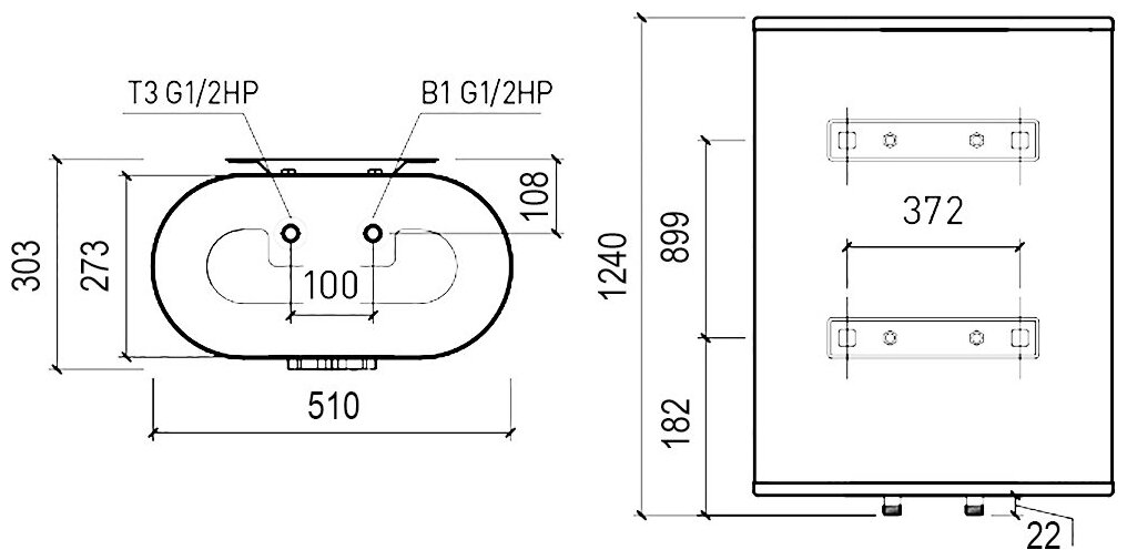 Водонагреватель THERMEX Ceramik 100 V, накопительный, 2кВт, белый [эдэ001636] - фото №3