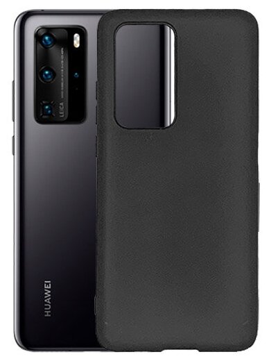 Матовый чехол MatteCover для Huawei P40 Pro силиконовый черный