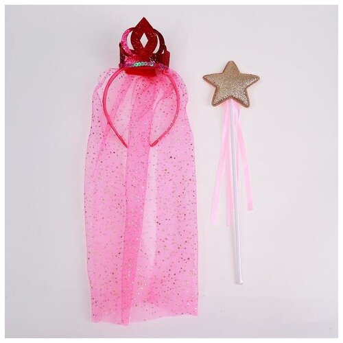 фото Страна карнавалия карнавальный набор "очаровашка" ободок, палочка цвета микс