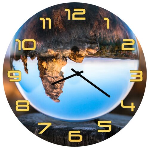 фото Svs настенные часы svs 3002097 вид в шаре