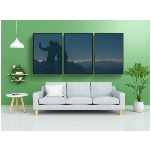 фото Набор модулных постеров для интерьера "пара, селфи, любовь" 60x90 см. в тубусе, без рамки lotsprints