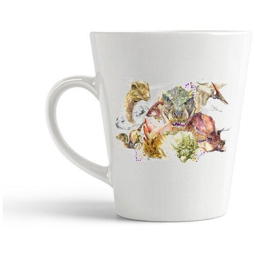 фото Кружка-латте coolpodarok "краски. динозавры"