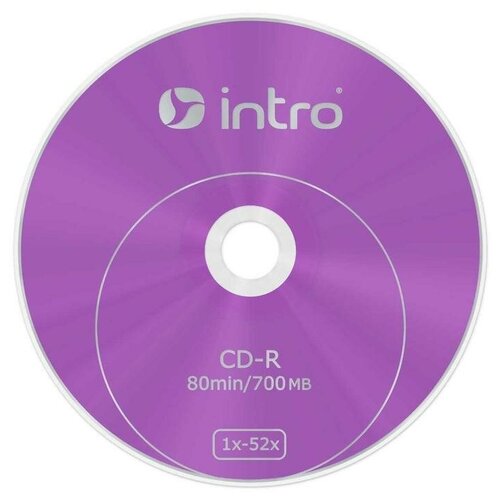 Оптический диск CD-R Intro 700Mb, 52x, bulk, 100шт. (Б0016203)