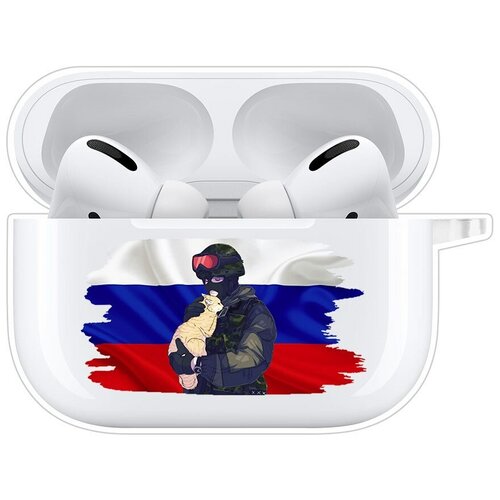 Чехол Krutoff Clear Case для AirPods Pro Za Мир