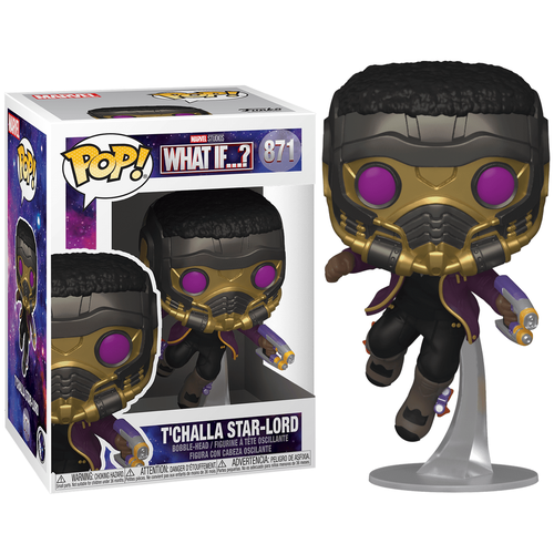 фигурка funko pop marvel what if t challa star lord фанко марвел что если т чалла звездный лорд Фигурка Funko POP! Marvel: What If: T'Challa Star-Lord