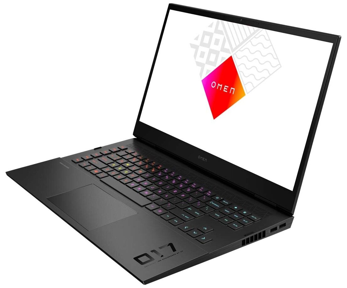 Ноутбук HP Omen 17-ck0052ur 4E1D4EA Intel Core i5 11400H 2700MHz1731920x108016GB1024GB SSDDVD нетNVIDIA GeForce RTX 3060 6GBWi-FiBluetoothDOS Black