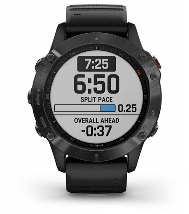 Часы Garmin Fenix 6 Pro черные с черным ремешком