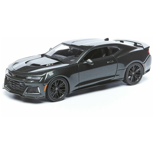 Maisto Сборная машинка SPAL - Chevrolet Camaro ZL1 1:24 , темно-серая машинка maisto 1 24 chevrolet monte carlo ss 1986 32542