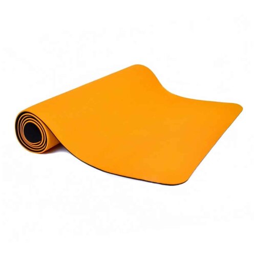 фото Коврик гимнастический / коврик для йоги tpe, 183 x 61 x 0,6 см, оранжевый torres