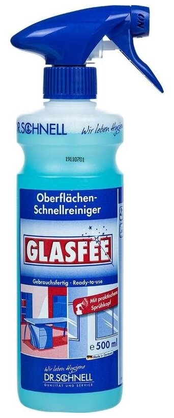 Средство для мытья стекол и зеркал Dr.Schnell Glasfee, флакон с распылителем, 500мл (143397)