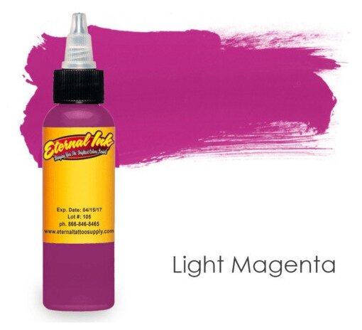 Характеристики модели Eternal Ink Light Magenta Пигмент краска для татуиров...