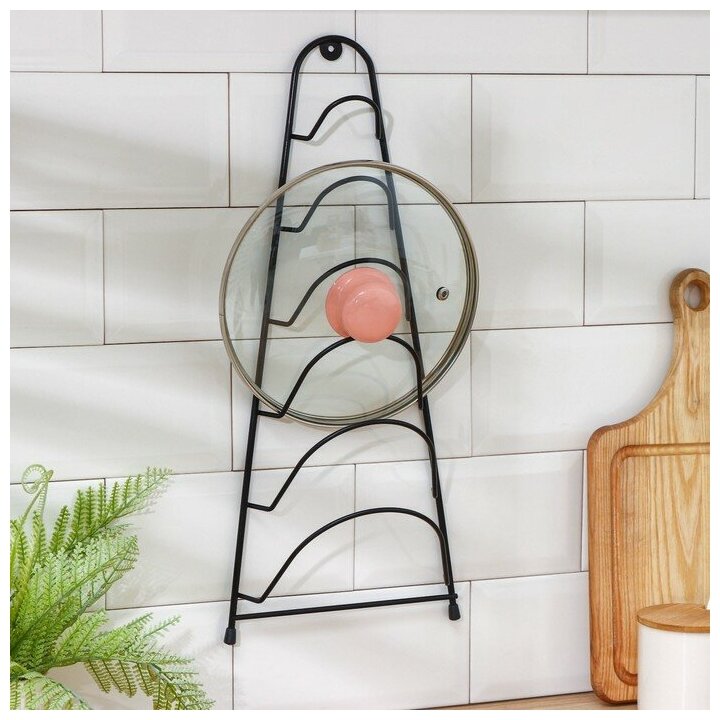 фото Подвеска под крышки, 19,5×9×46 см, цвет чёрный