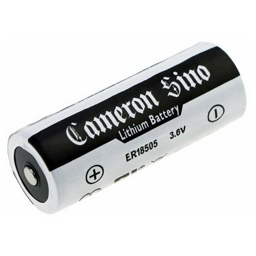 Батарейка ER18505 (Li-SOCI2, 4000mAh) батарейка элемент питания cameronsino cs mer600sl с выводами под пайку er6c li soci2