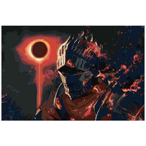 Картина по номерам Dark Souls Дарк Соулс: Душа пепла 2, Раскраска 40x60 см, Игры картина по номерам dark souls дарк соулс хранительница огня раскраска 40x60 см игры