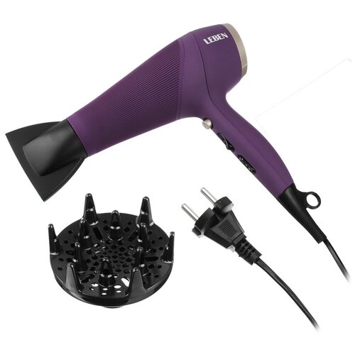 LEBEN Фен для волос с диффузором и ионизацией 2200 Вт 147600₽