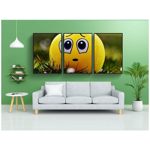 фото Набор модулных постеров для интерьера "смайлик, извините, печальный" 60x90 см. в тубусе, без рамки lotsprints