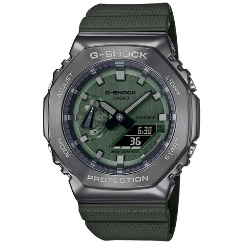 Наручные часы CASIO G-Shock GM-2100B-3AER, зеленый, серый часы casio gm 2100b 4aer