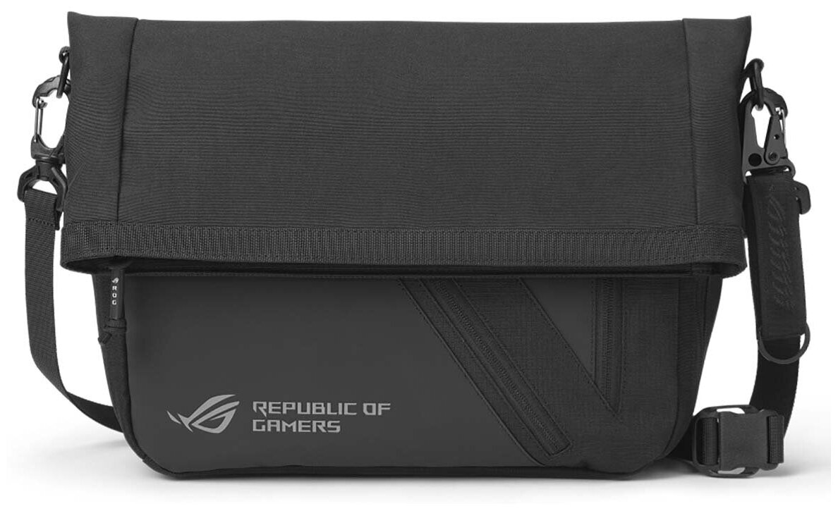 ASUS ROG Archer BC2000 Messenger Сумка для ноутбука чёрная (14", термополиуретан, Cordura 610D полиэстер, 90XB07C0-BME000)