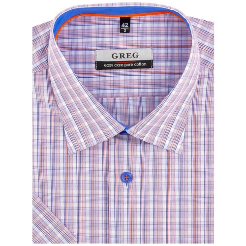 фото Рубашка greg 265_301_3532c_1p_gb 44 с коротким рукавом