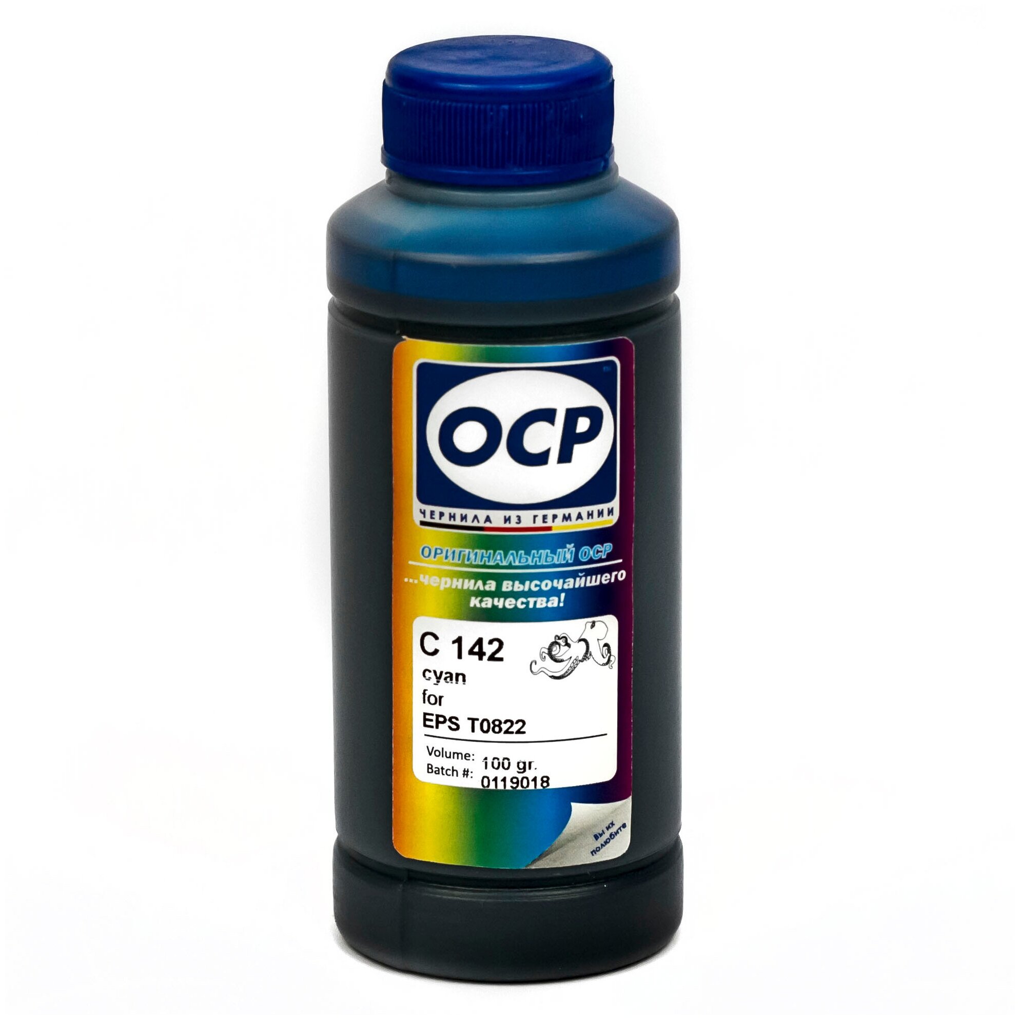 Чернила OCP C 142 голубые водорастворимые для Epson Claria и Expression Home/Premium принтеров 100мл.