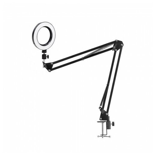 Кольцевая лампа с настольной стойкой NB-3515 шарниром диаметр 15 см 156200₽