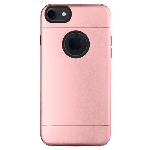 Чехол для Apple iPhone 7/8, розовый, Metal case, Deppa 900052