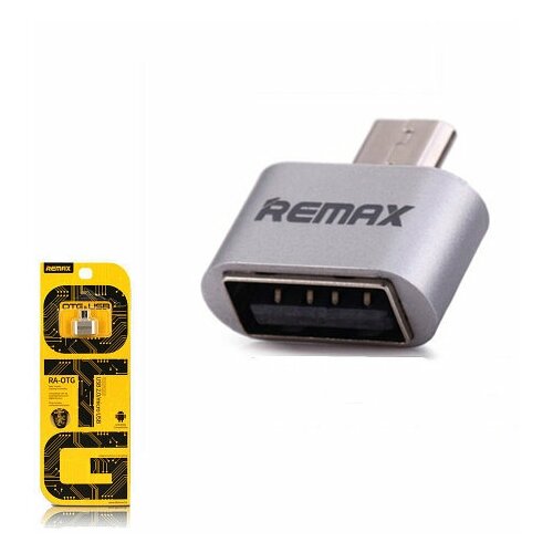 Адаптер OTG Micro-USB RA-OTG серебро remax ra otg usb 2 0 micro usb gold