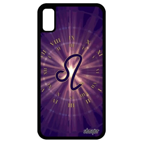 фото Противоударный чехол на смартфон // apple iphone xr // "гороскоп лев" календарь стиль, utaupia, фиолетовый